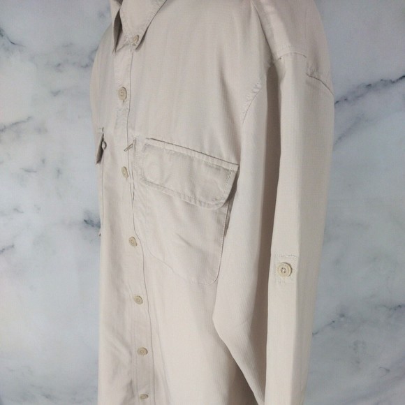 Duluth Trading Co Long Sleeve Fishing Shirt Mens Large 100% Nylon - Picture 5 of 10